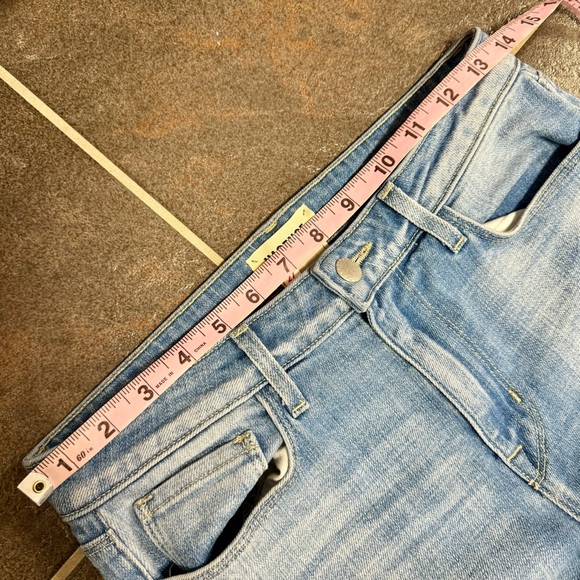 L'AGENCE Bell High Rise Flare Denim Jeans Ashford Wash Light Blue 27 - Picture 13 of 16